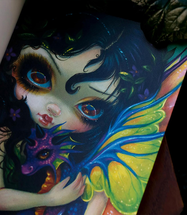 Раскраска Dragonling от Jasmine Becket-Griffith (изд. Llewellyn Publications США)