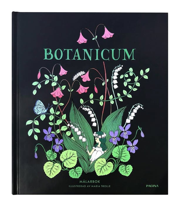 Раскраска Botanicum от Maria Trolle (изд. Pagina Group AB Швеция)