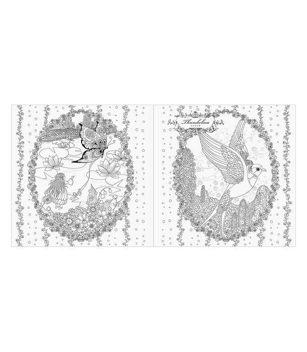 Раскраска Princesses and Fairies Colouring Book от Tomoko Tashiro (изд. Pie International Япония)
