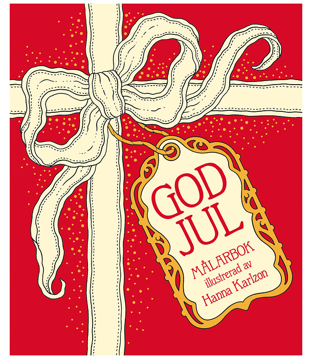 Раскраска God Jul от Hanna Karlzon (изд. Tukan förlag Швеция)