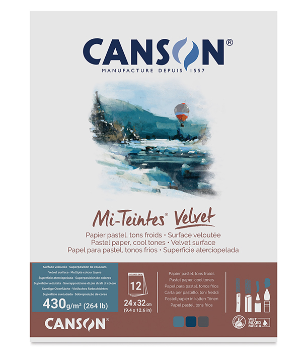 Альбом Canson Mi-Teintes Velvet Cool Tones 9.4 × 12.6 (12 листов)