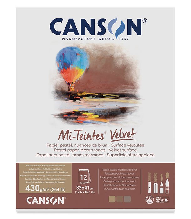 Альбом Canson Mi-Teintes Velvet Brown Tones 12.6 × 16.1 (12 листов)