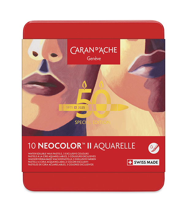 Акварельная пастель Caran d'Ache Neocolor II Portrait Colors, 50th Anniversary Special Edition (10 цветов)