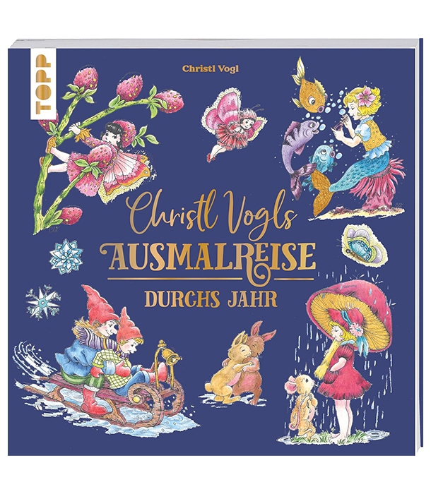 Раскраска Ausmalreise - Durchs Jahr от Christl Vogls (изд. Frech Германия)
