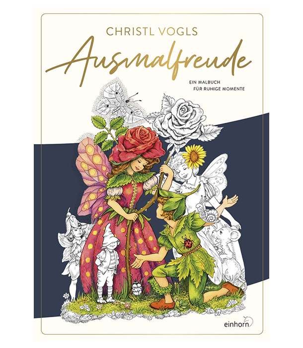 Раскраска Christl Vogls Ausmalfreude: Ein Malbuch für ruhige Momente от Christl Vogls (изд. Einhorn Verlag Германия)
