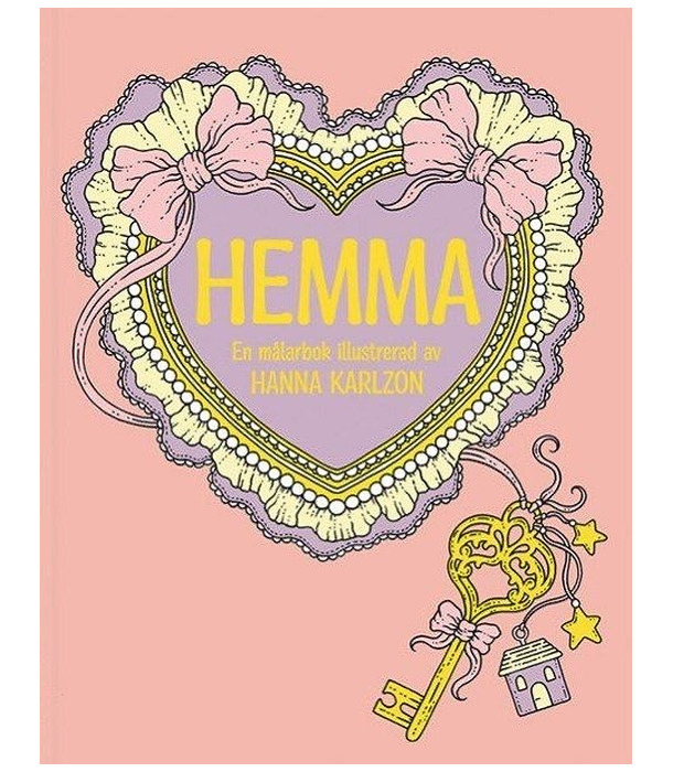 Раскраска Hemma от Hanna Karlzon (изд. Tukan förlag Швеция)