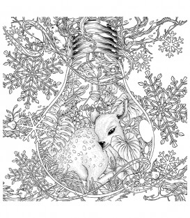 Раскраска Mythographic Color and Discover: Wild Winter от Joseph Catimbang (изд. Castle Point Books США)