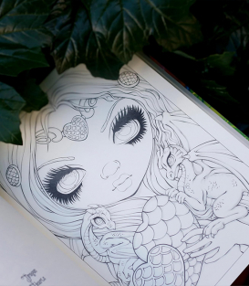 Раскраска Dragonling от Jasmine Becket-Griffith (изд. Llewellyn Publications США)