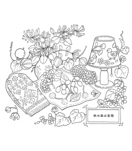 Раскраска うさぎの親子 小さなおうちの花咲く暮らし от Omata Takako (изд. World Culture Society Япония)