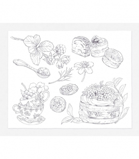 Раскраска Wild Nezumi Yururi's Travel Sketches от Makiko Inatome (изд. Impress Япония)