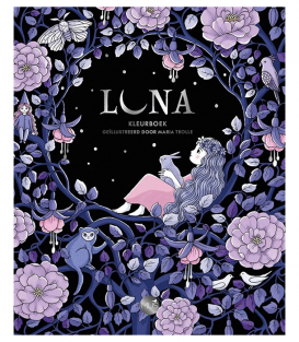 Раскраска Luna от Maria Trolle (изд. BBNC Uitgevers Нидерланды)