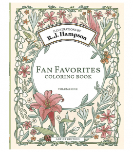 Раскраска Fan Favorites Coloring Book Volume 1 Artist Edition от R.J. Hampson (изд. Hop Skip Jump Англия)