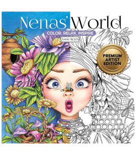 Раскраска Nenas' World Premium Artist Edition от Annie Reyes (Изд. Annie Reyes Art Англия)