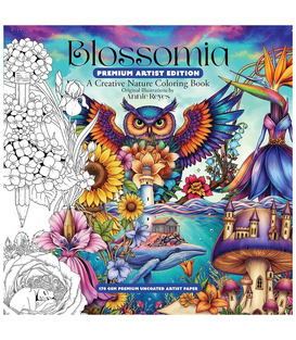 Раскраска Blossomia Premium Artist Edition от Annie Reyes (Изд. Annie Reyes Art Англия)
