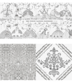 Раскраска Fairy Tale от Tomoko Tashiro (изд. Lark Crafts США)